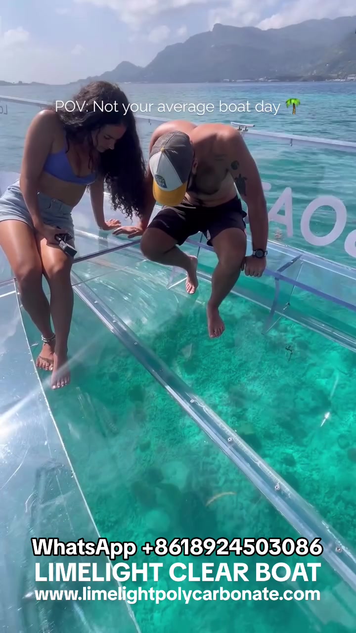 @clear boat transparent