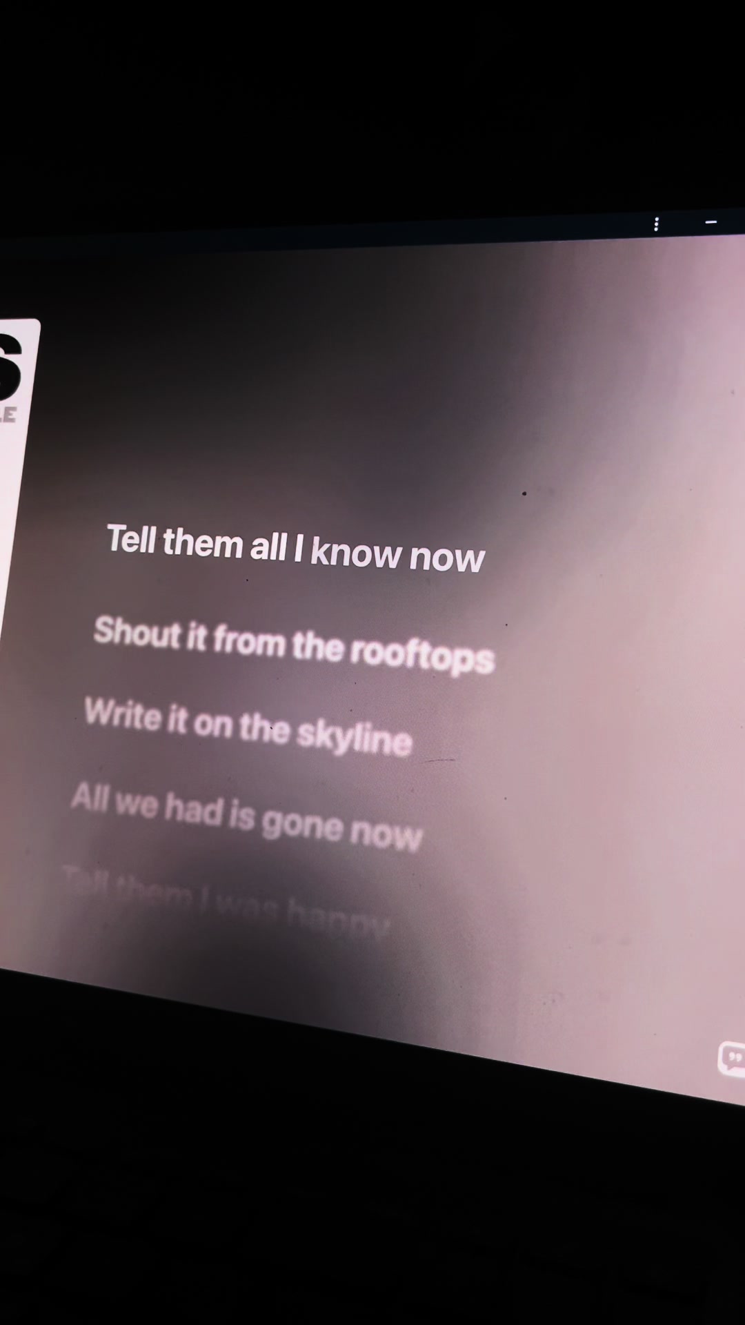 @Song lyrics