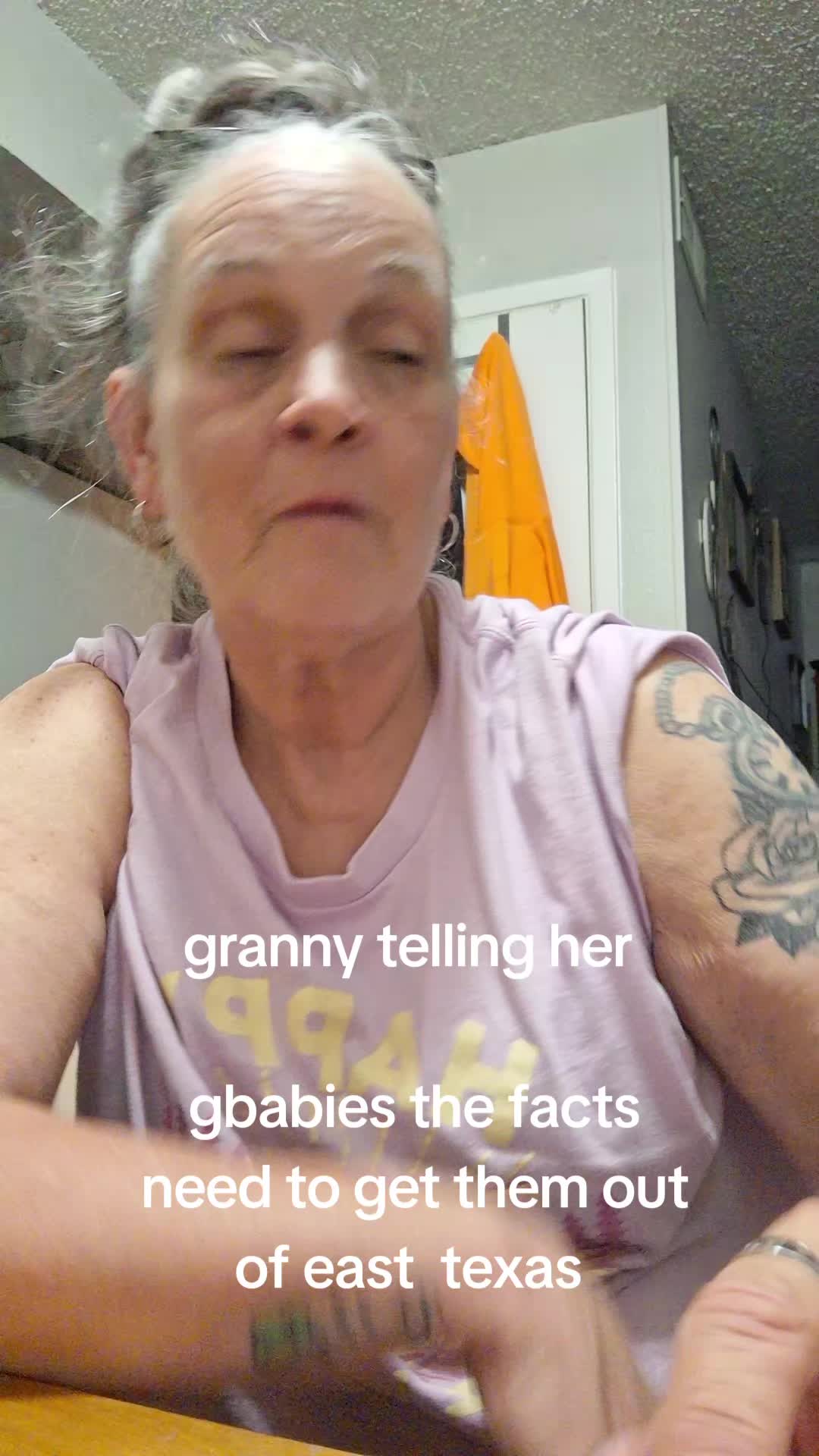 @granny at kitchen table 🎼🎵❌️