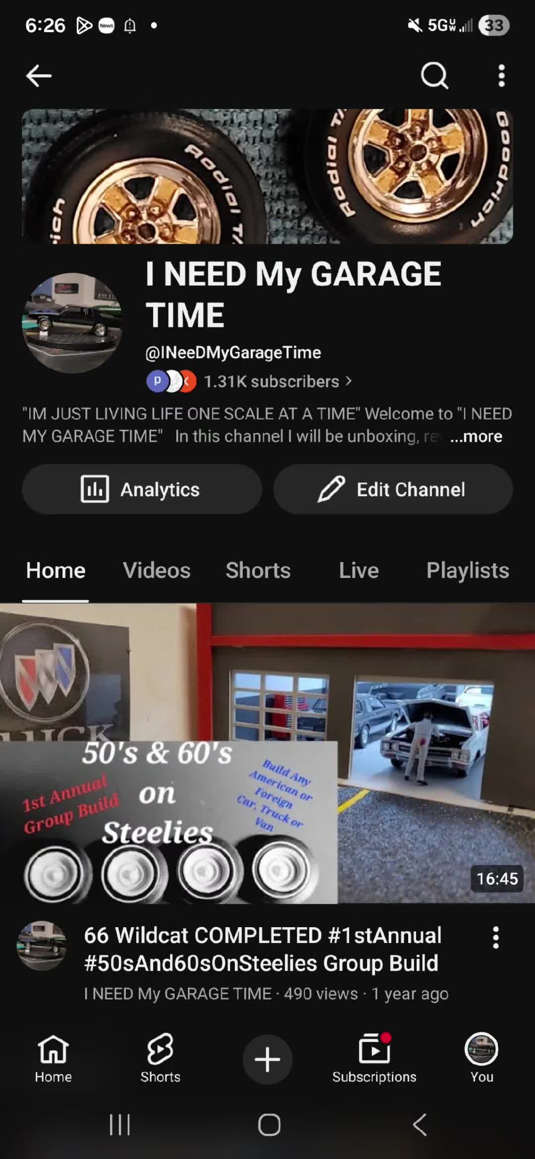 @JT >I Need My Garage Time