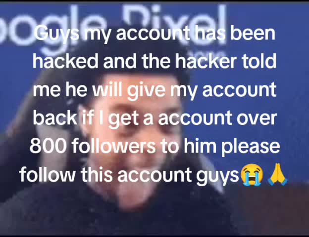 @need my account back
