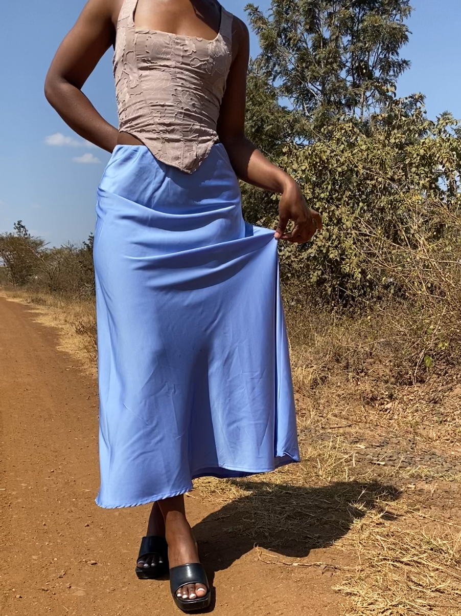 @SATIN SKIRTS PLUG