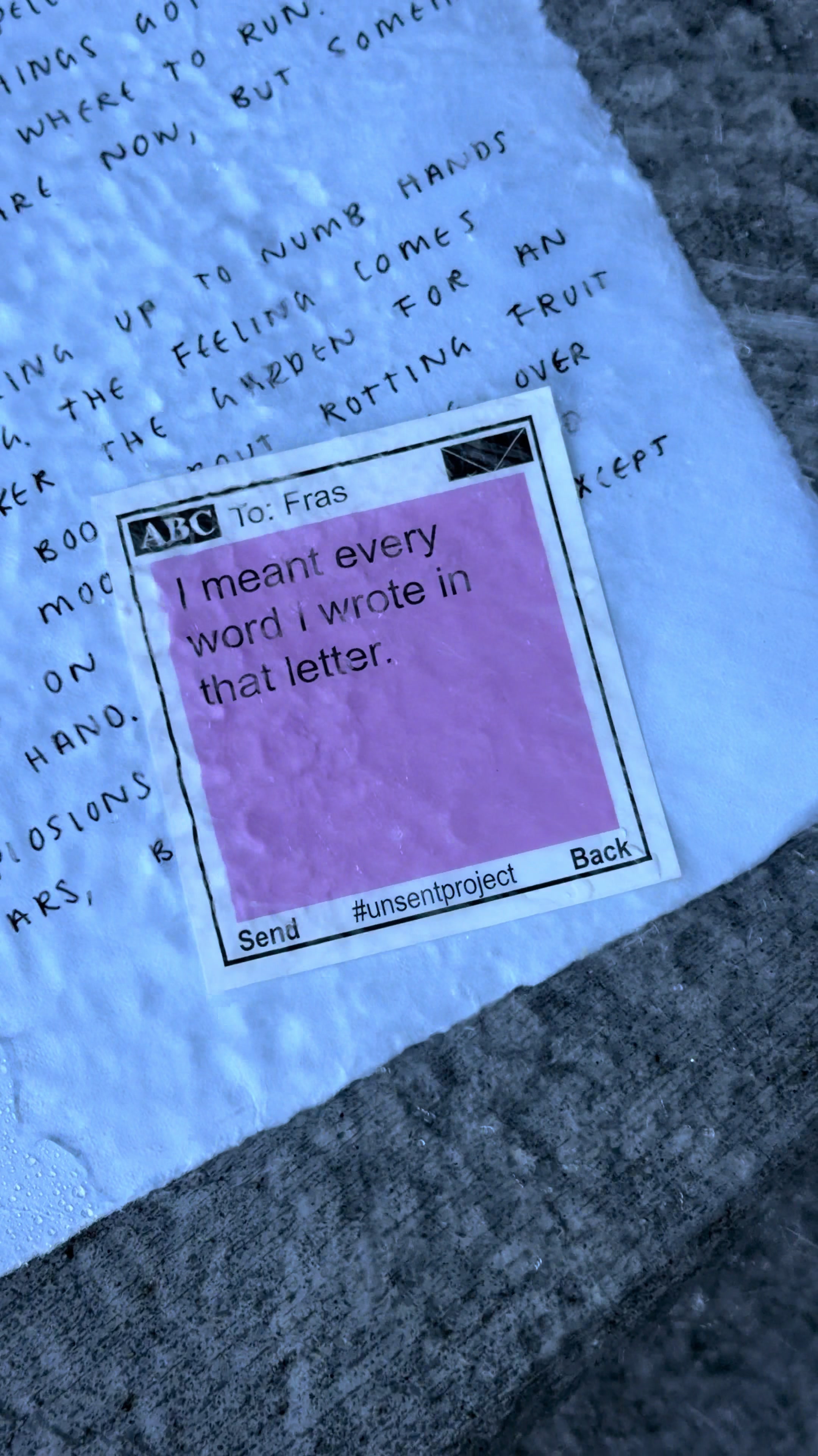 @THE UNSENT PROJECT