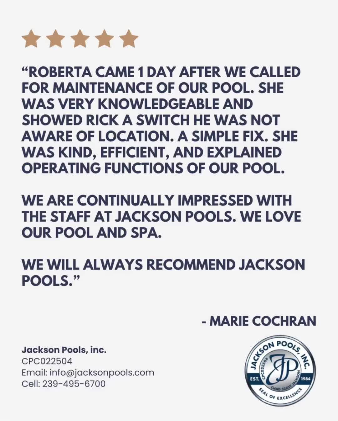 @Jackson Pools inc.