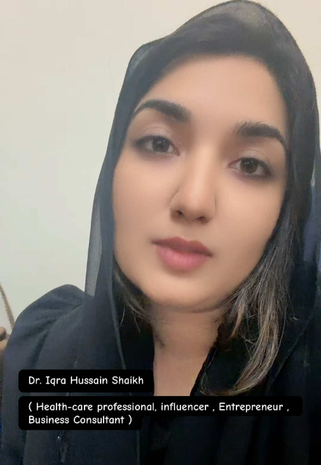 @Dr. Iqra Hussain Shaikh