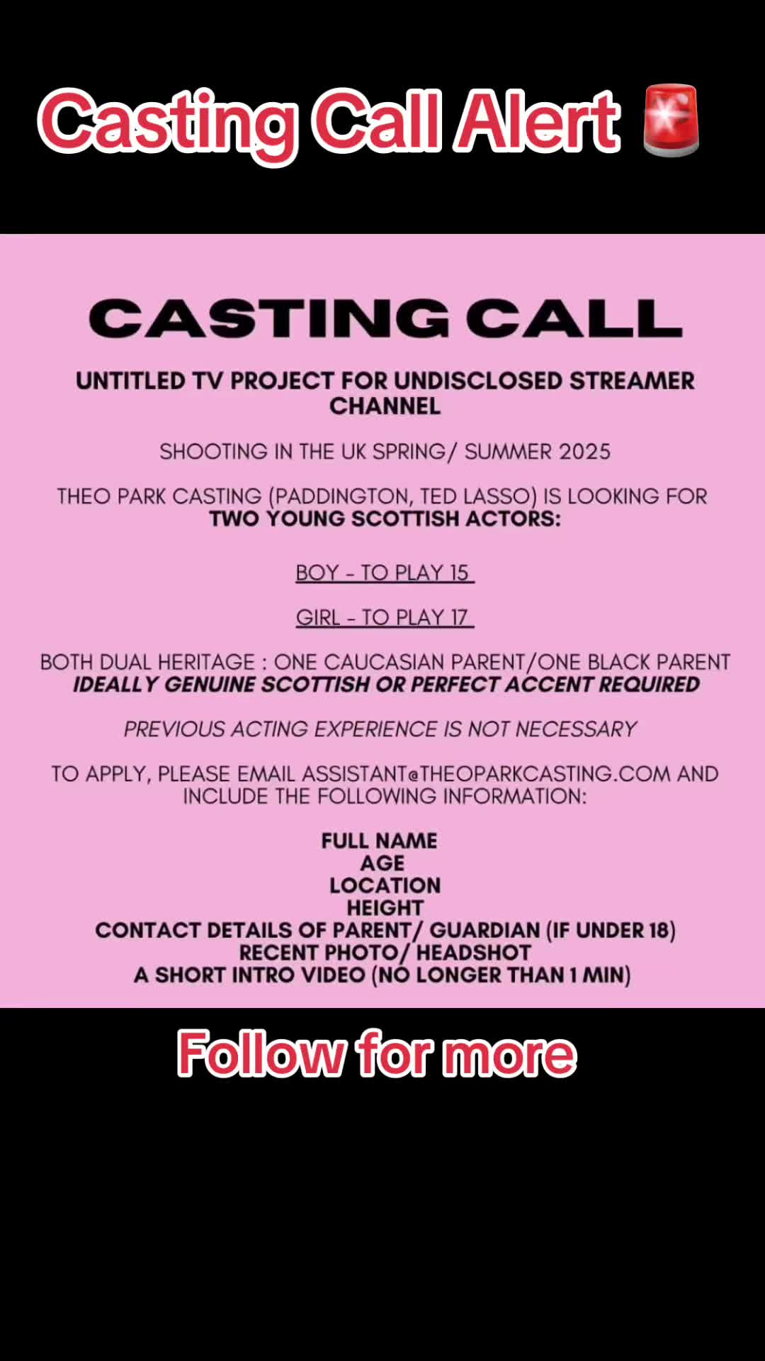 @UkCastingCalls