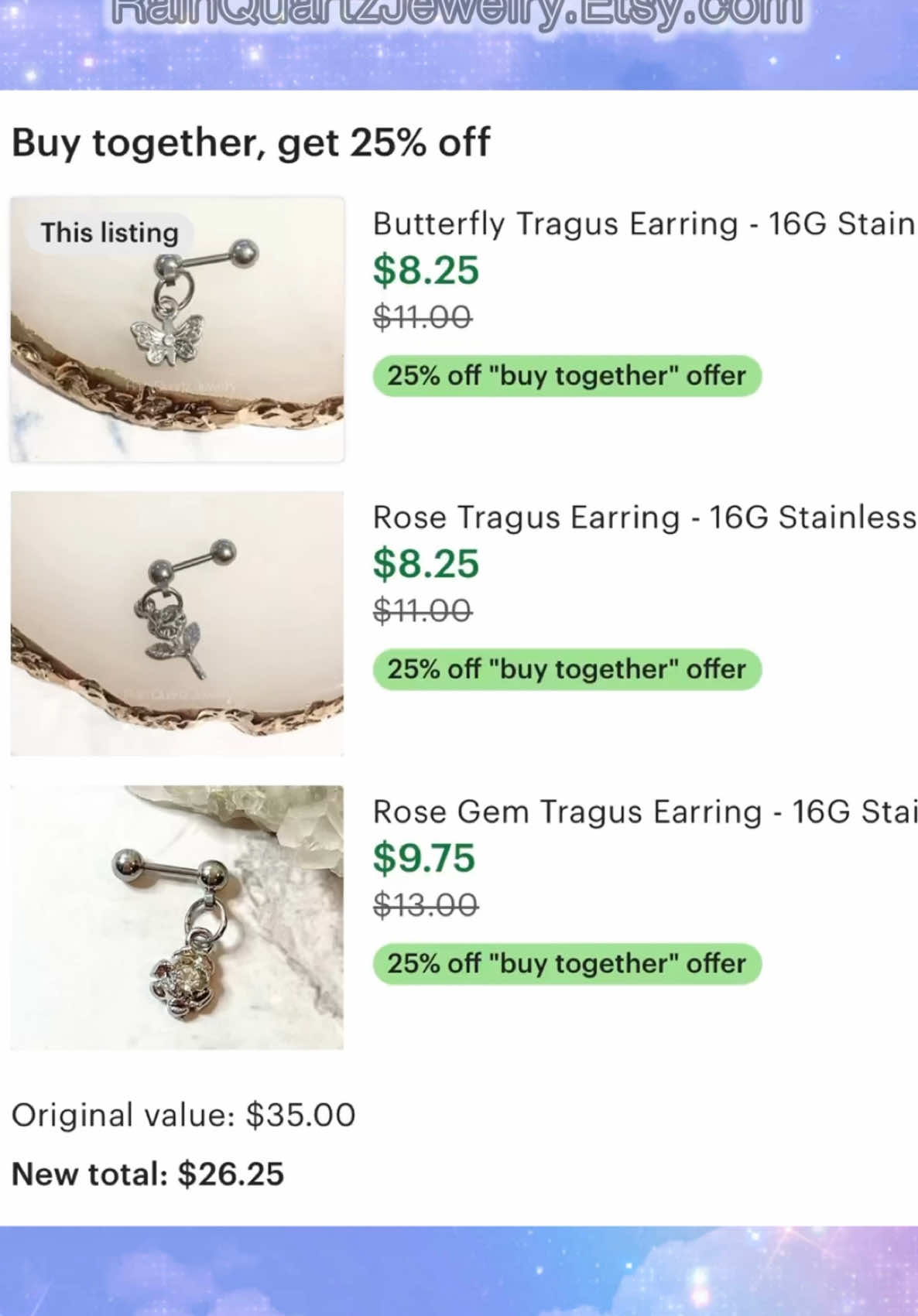 @Rain Quartz Jewelry