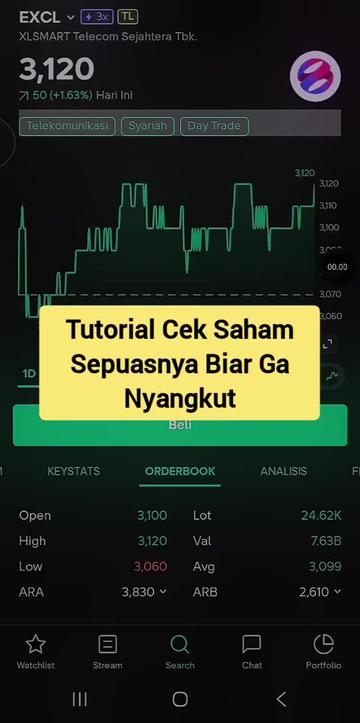 @Tool Saham di Bio Profil