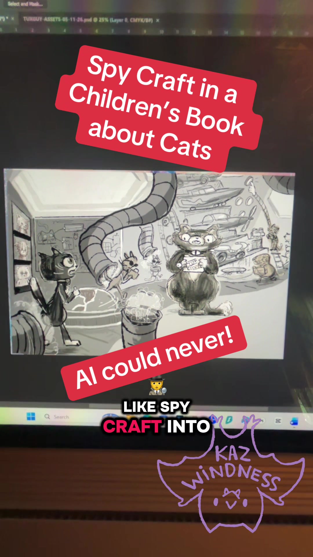 @Professor Kaz, Artist-Author