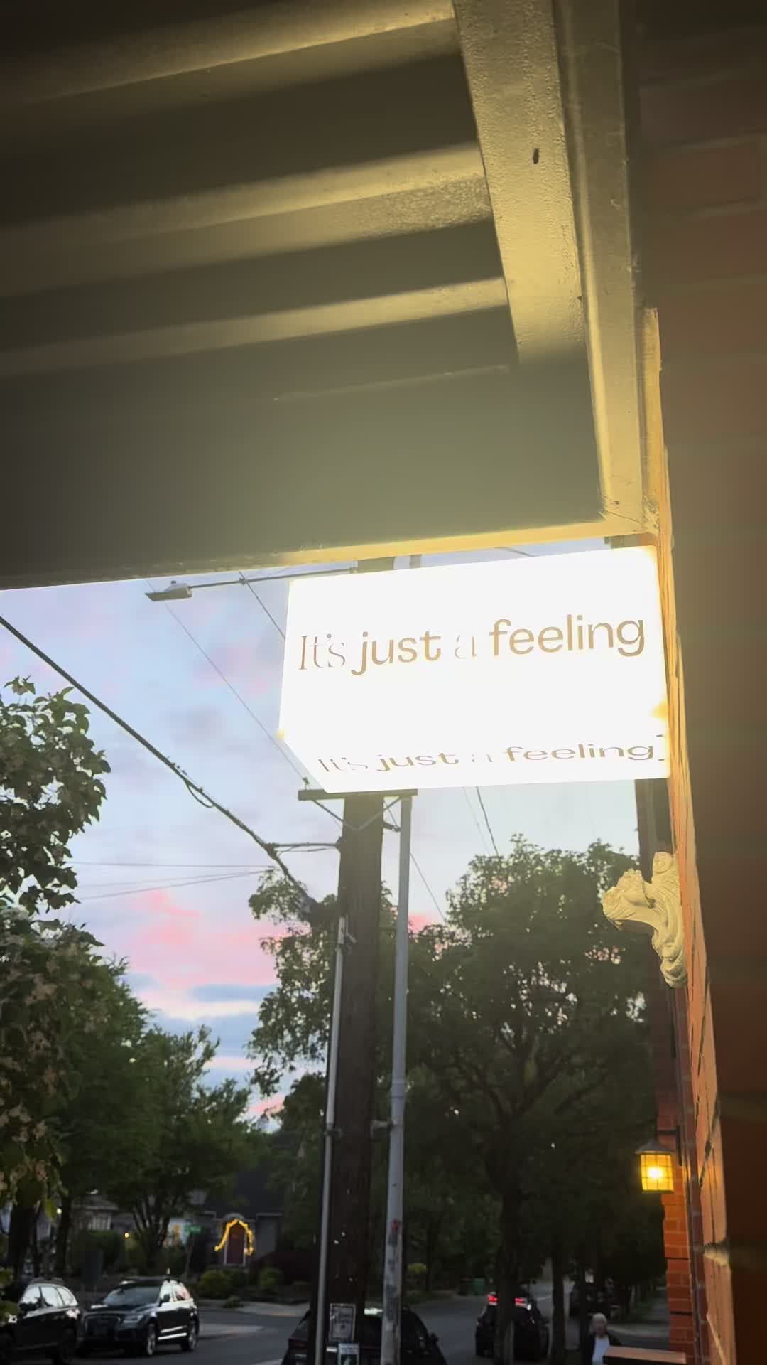 @It&rsquo;s Just a Feeling