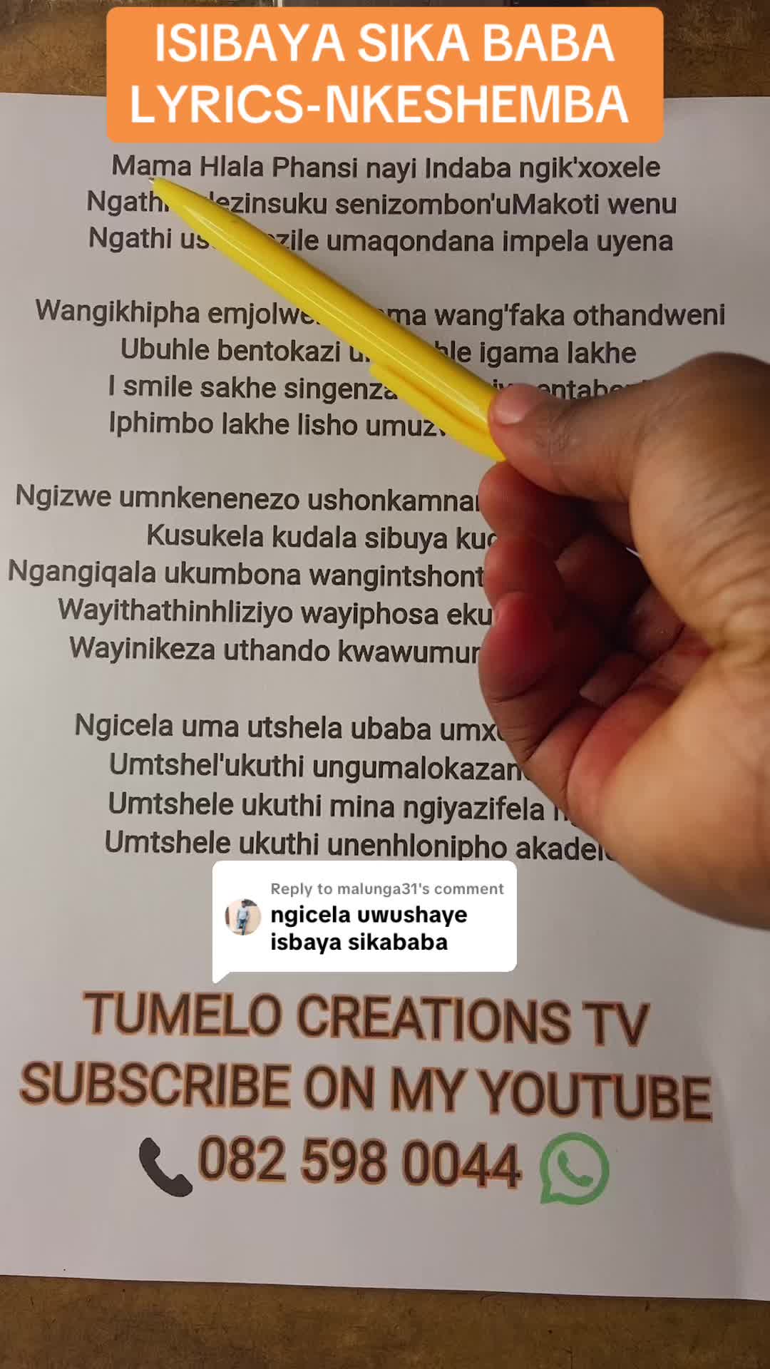 @Tumelo Creations TV 📺