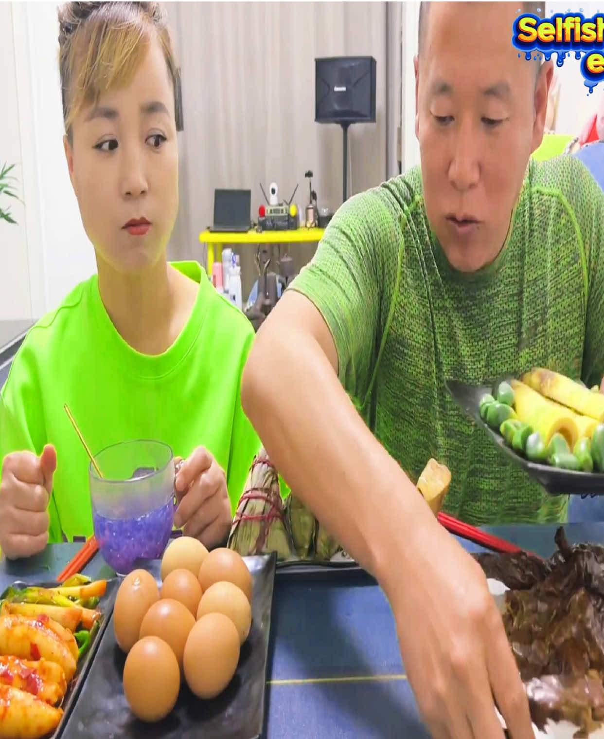 @Selfish man eating