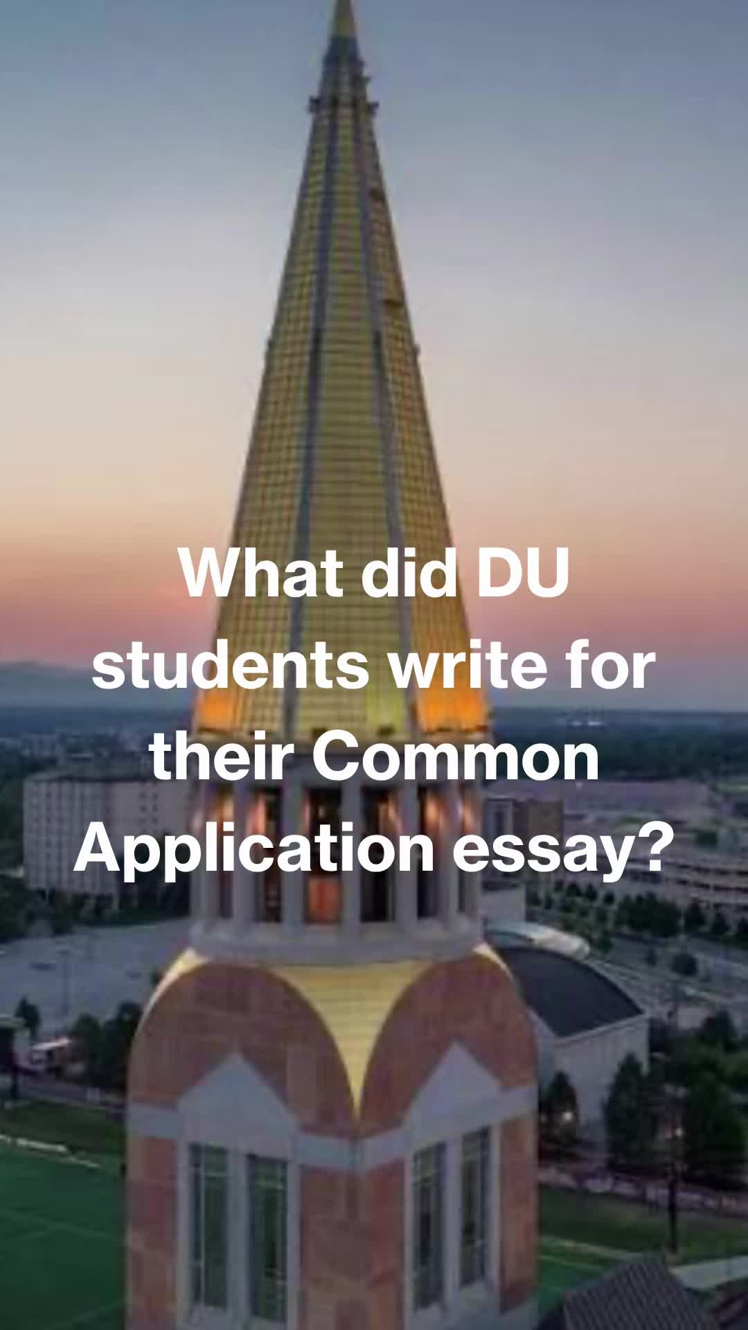 @DU Undergraduate Admission