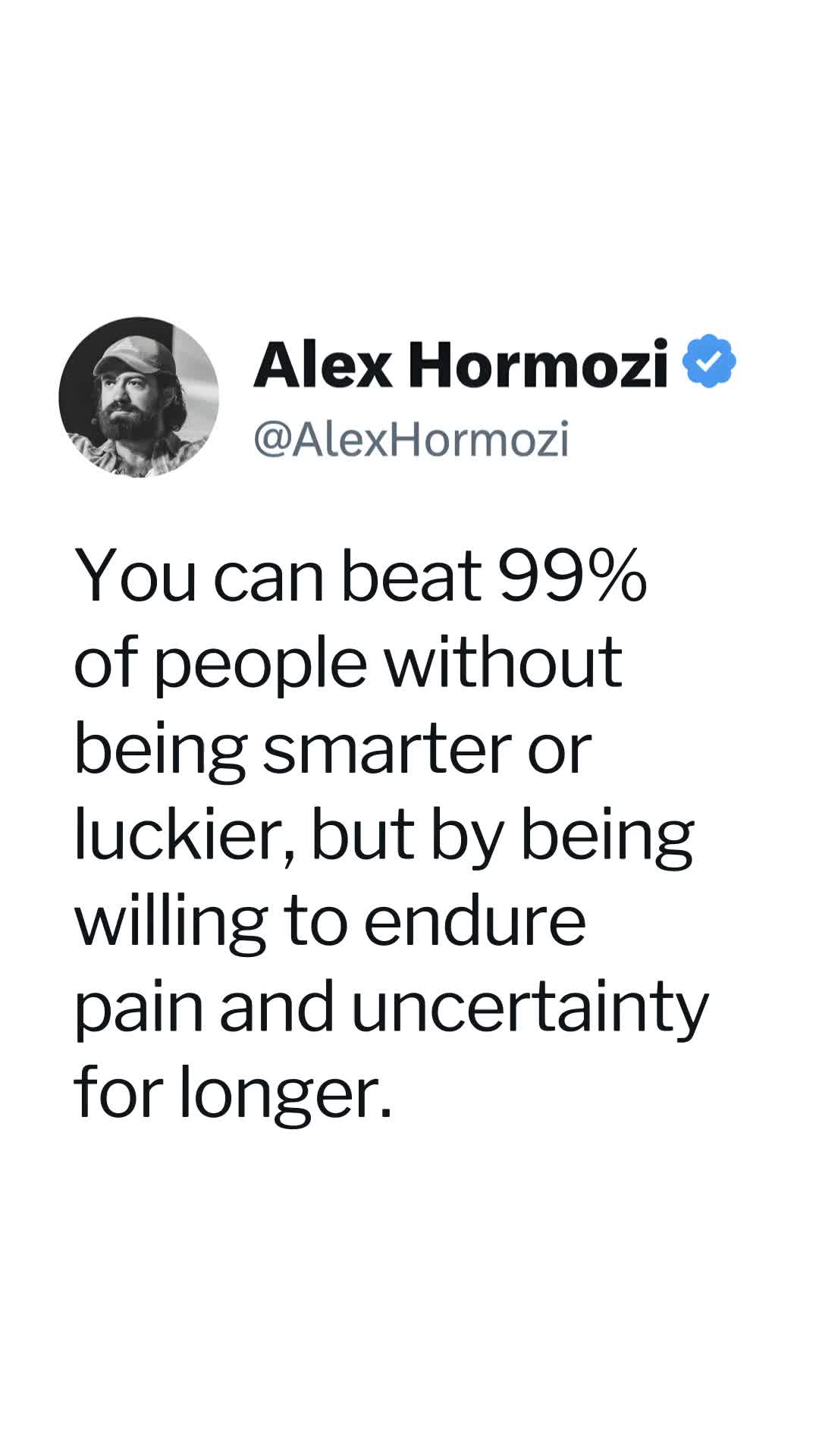 @Alex Hormozi