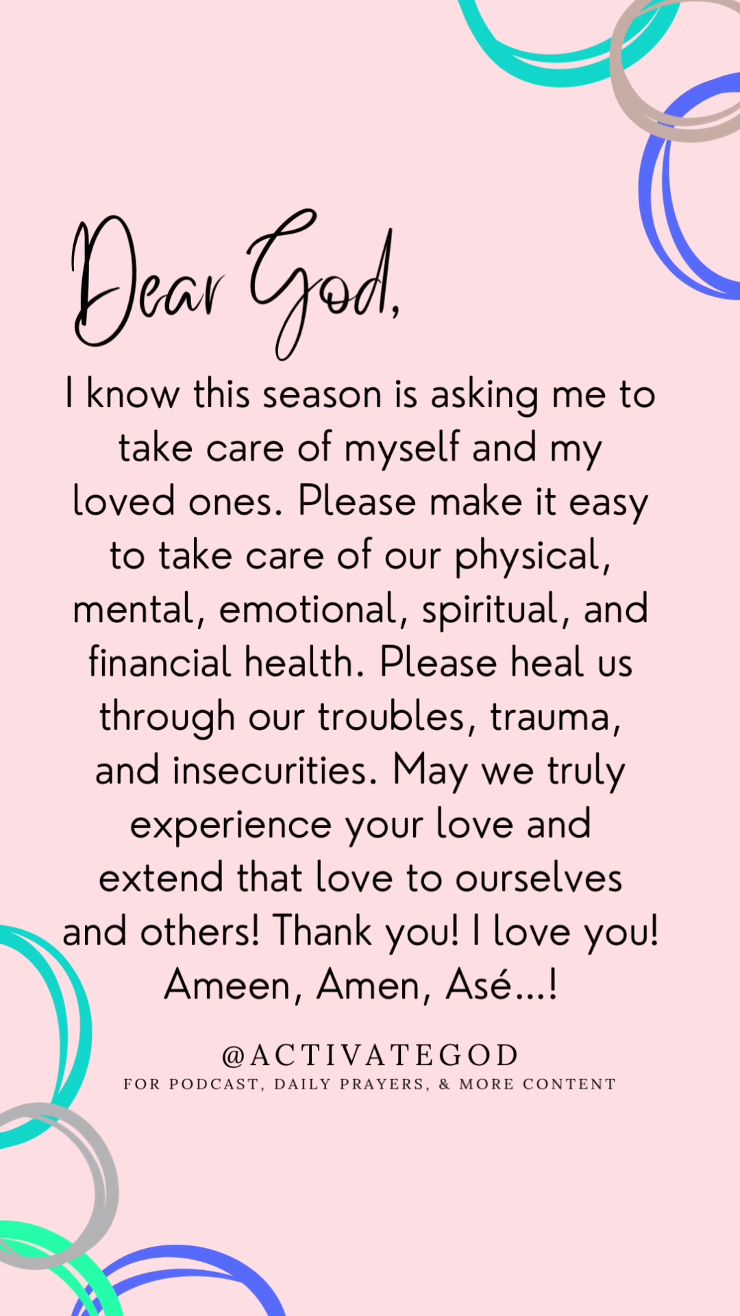 @Activate God