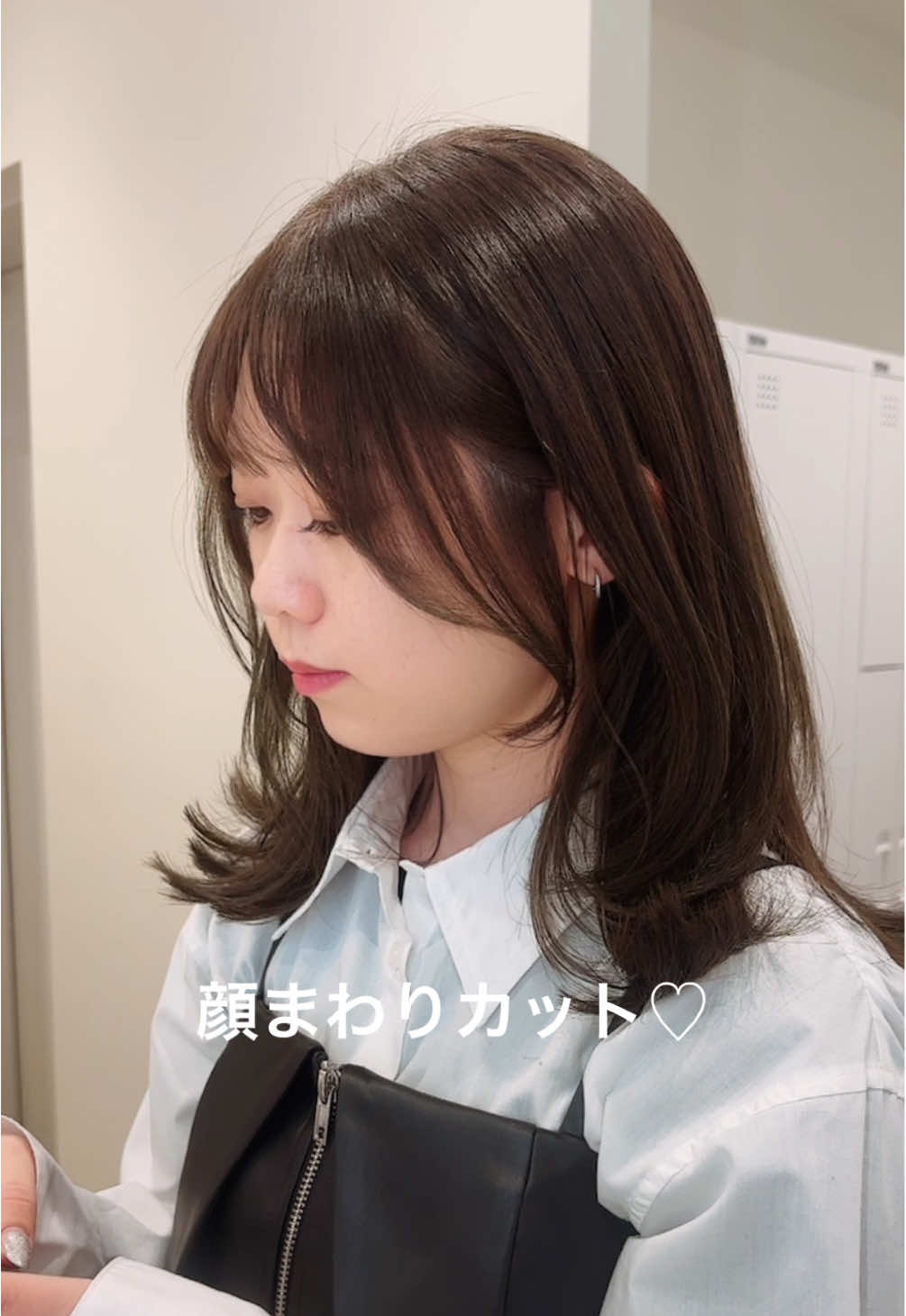 @渋谷の美容師/なお/顔まわりカット/耳ツボジュエリー