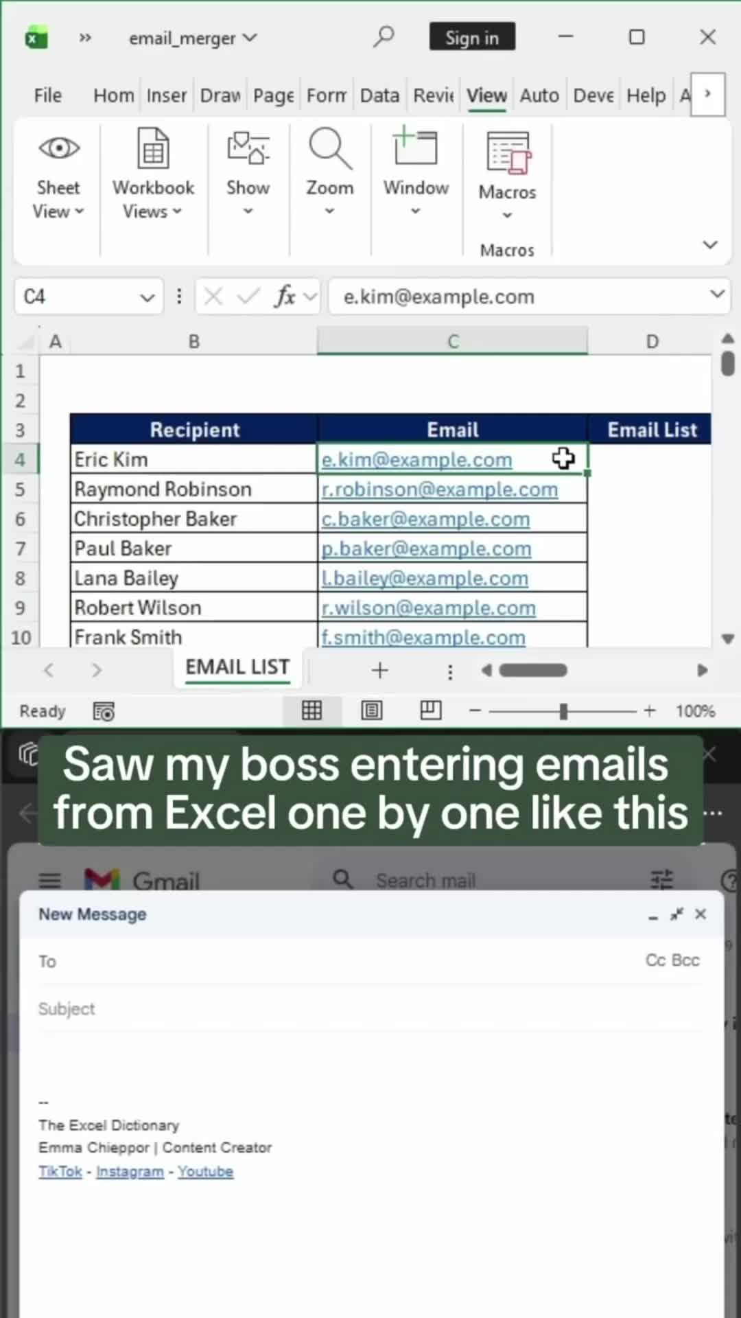 @Excel Dictionary