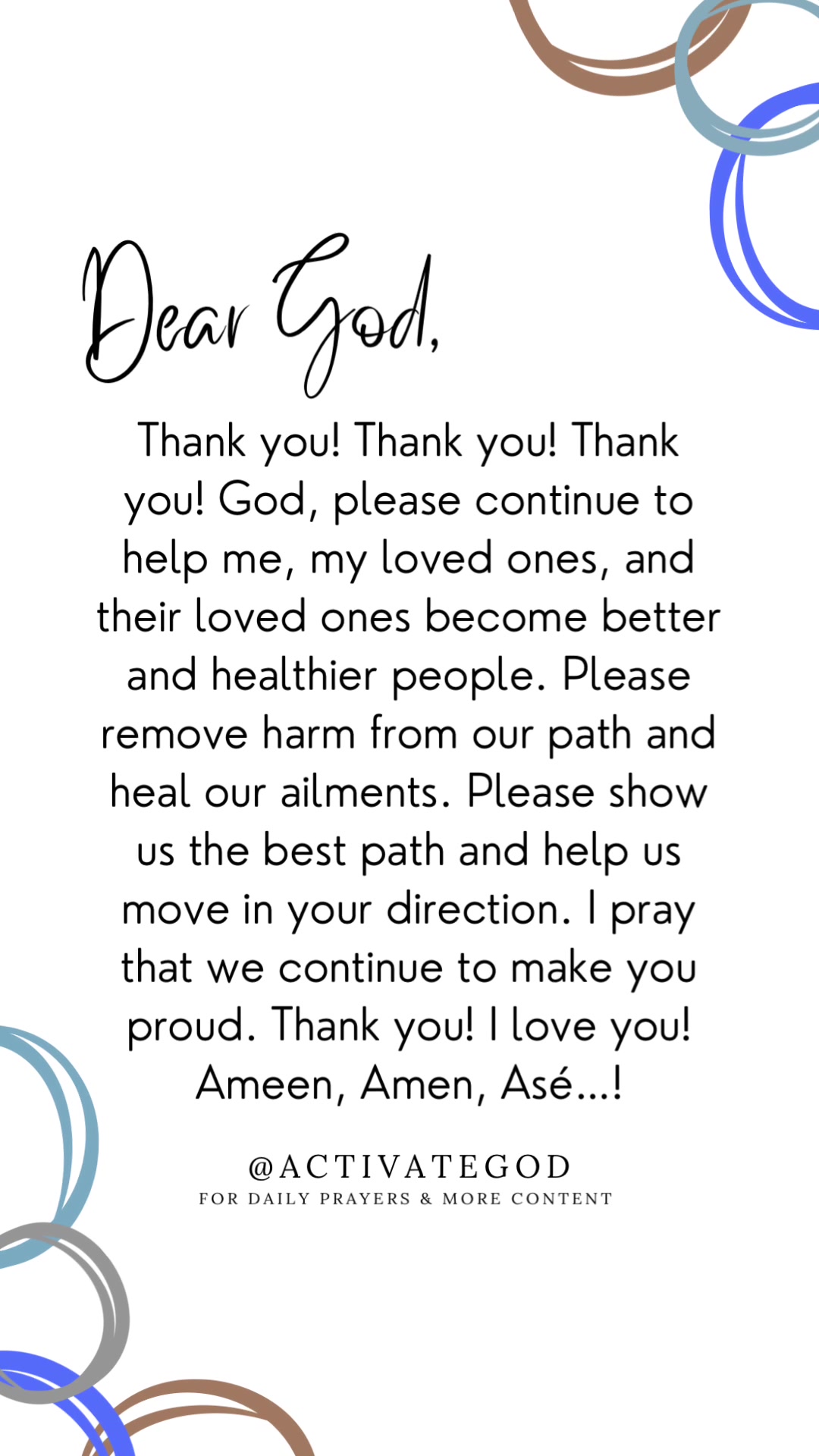 @Activate God