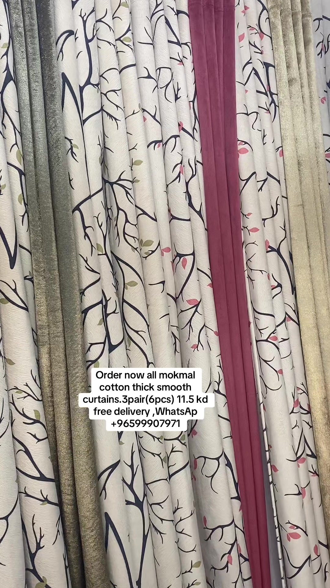 @Curtains mokmal,cotton makapal