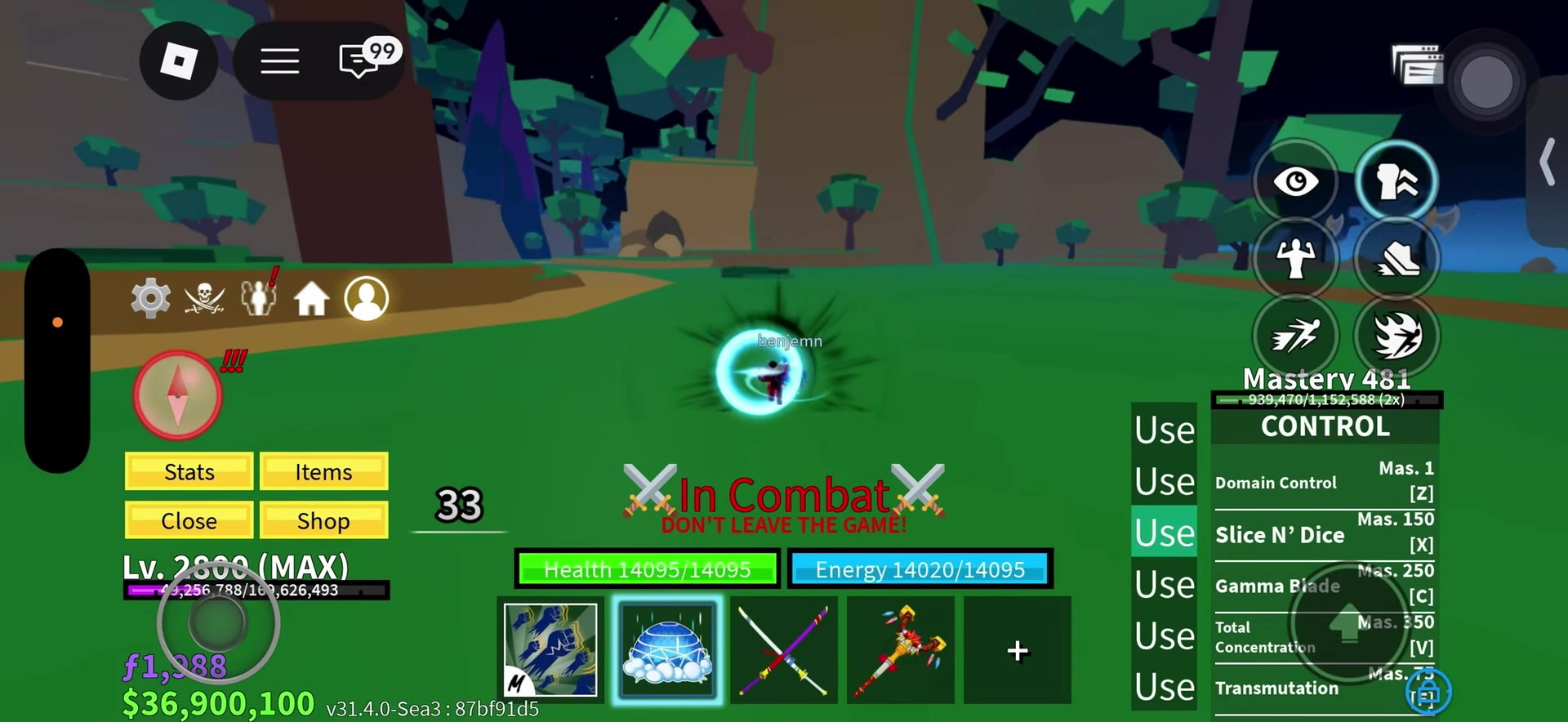 @tuff blox fruit combos