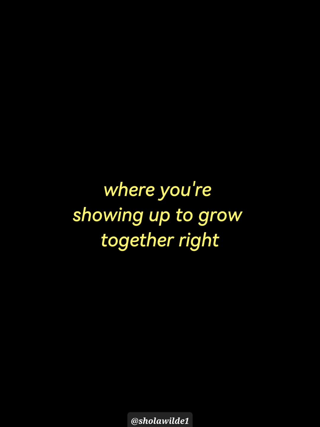 @Shola Wilde