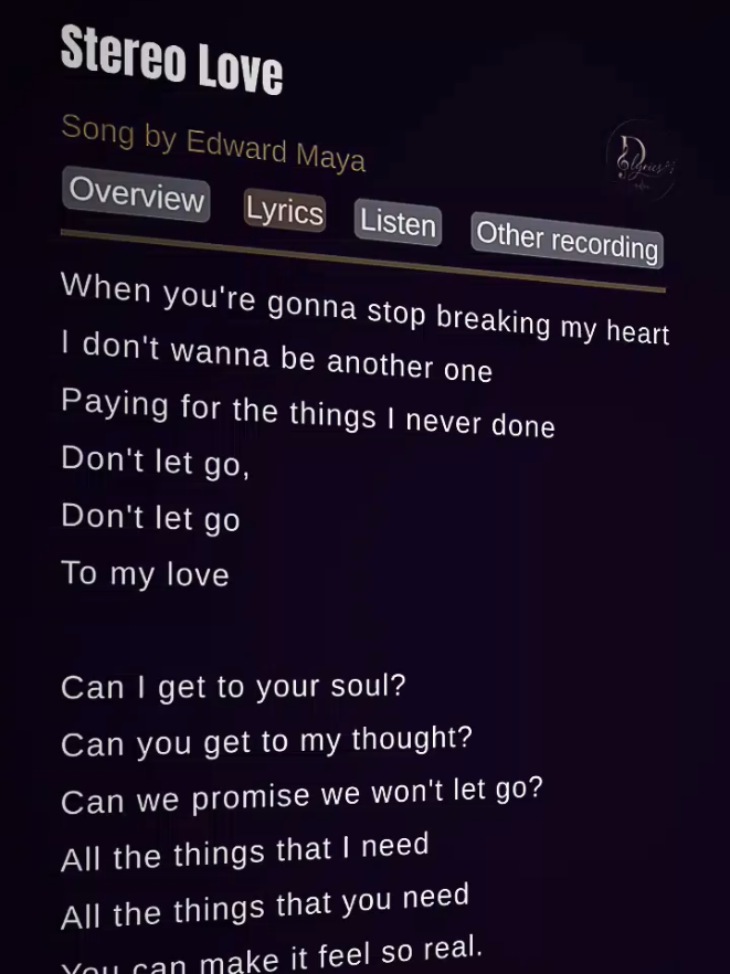 @D'lyrics