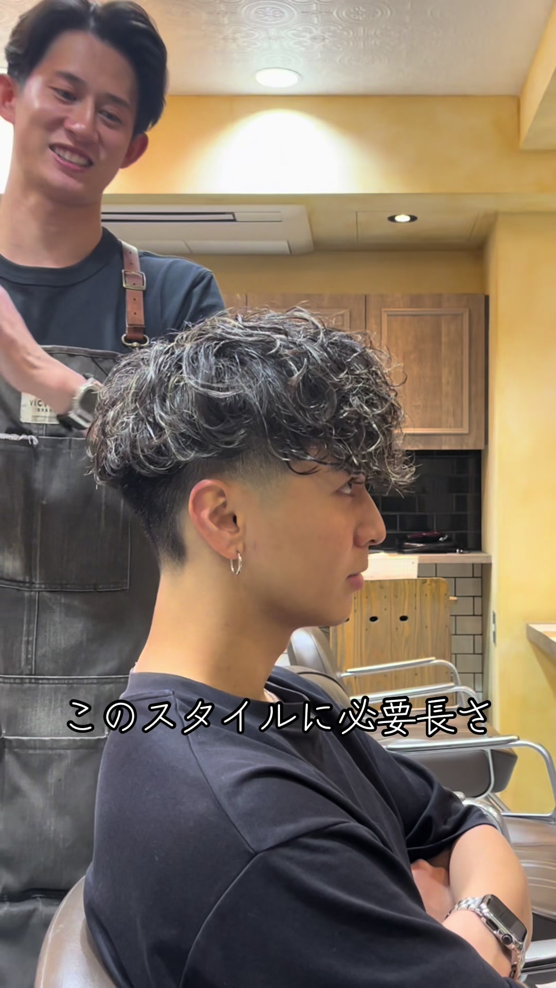 @Ryu/スペインカール/ショートハーパー/筋肉美容師