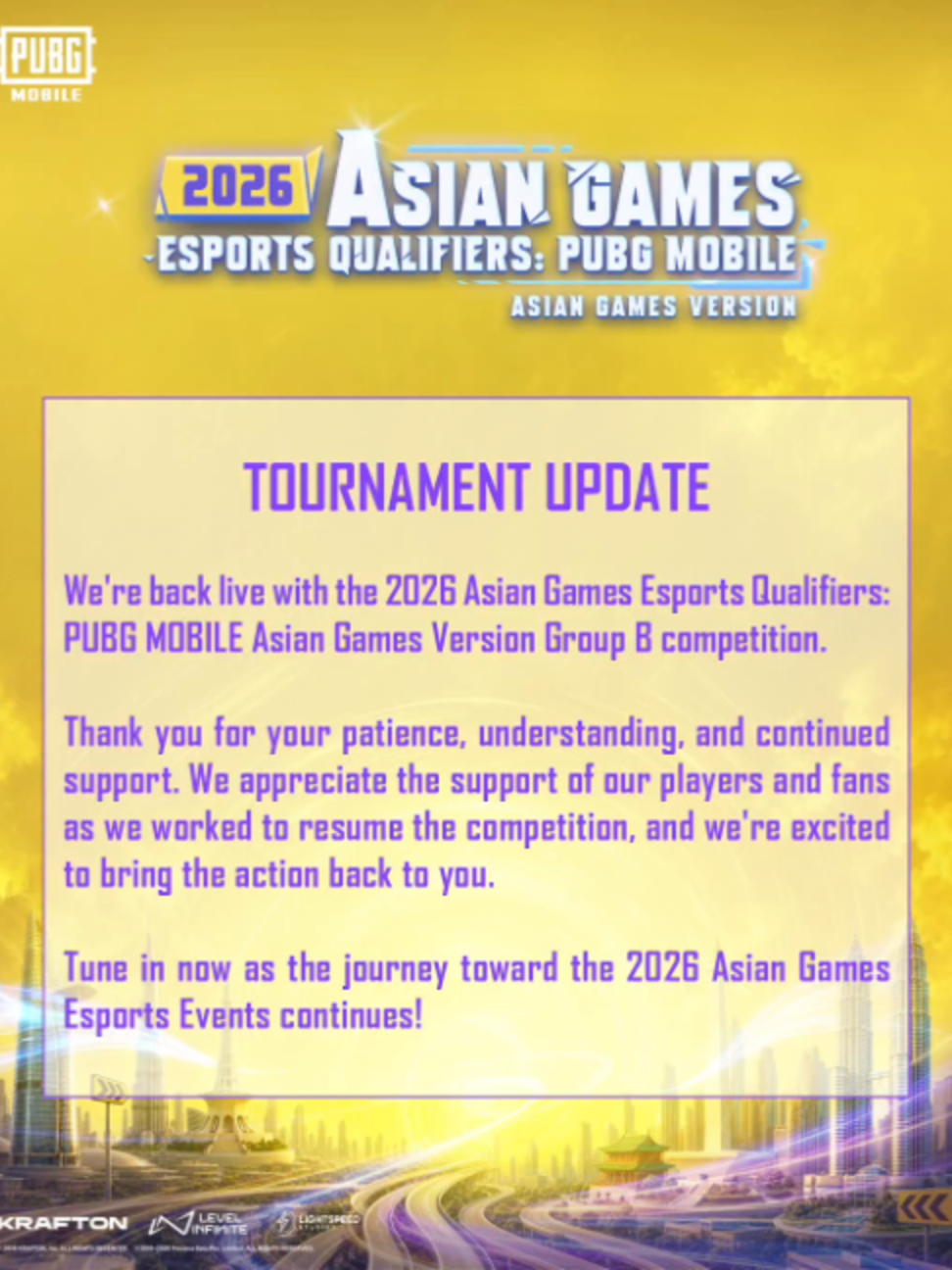 @PUBG MOBILE Esports