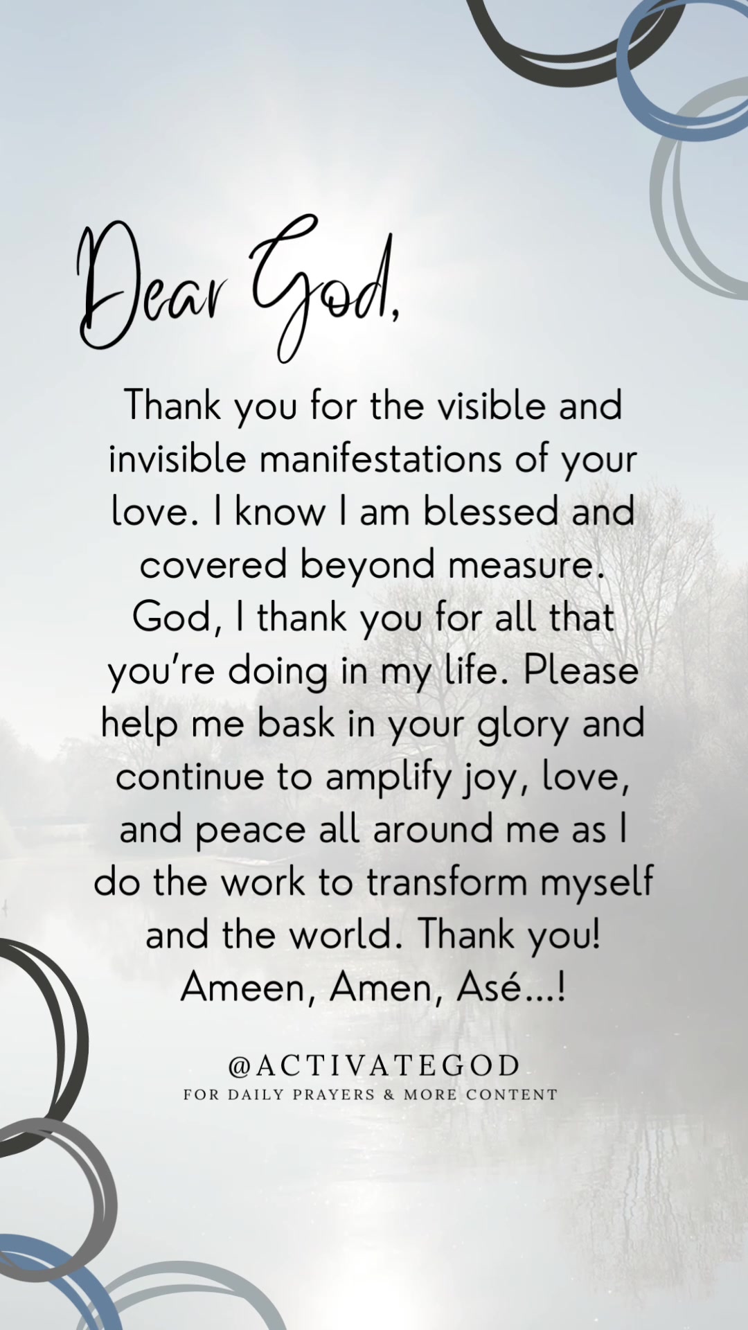 @Activate God