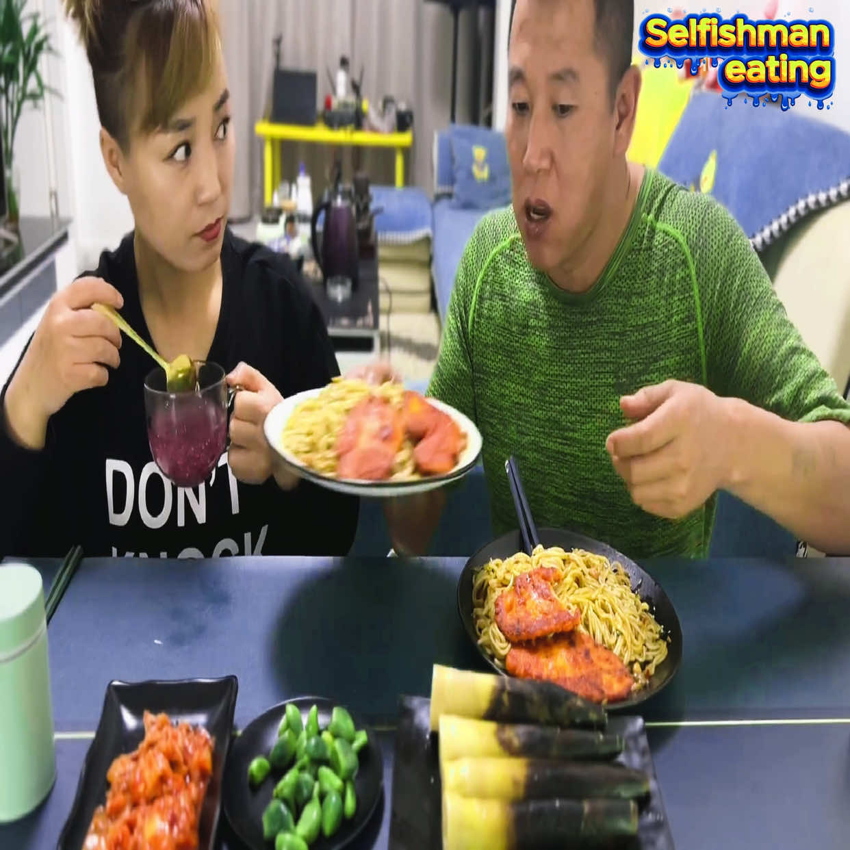 @Selfish man eating