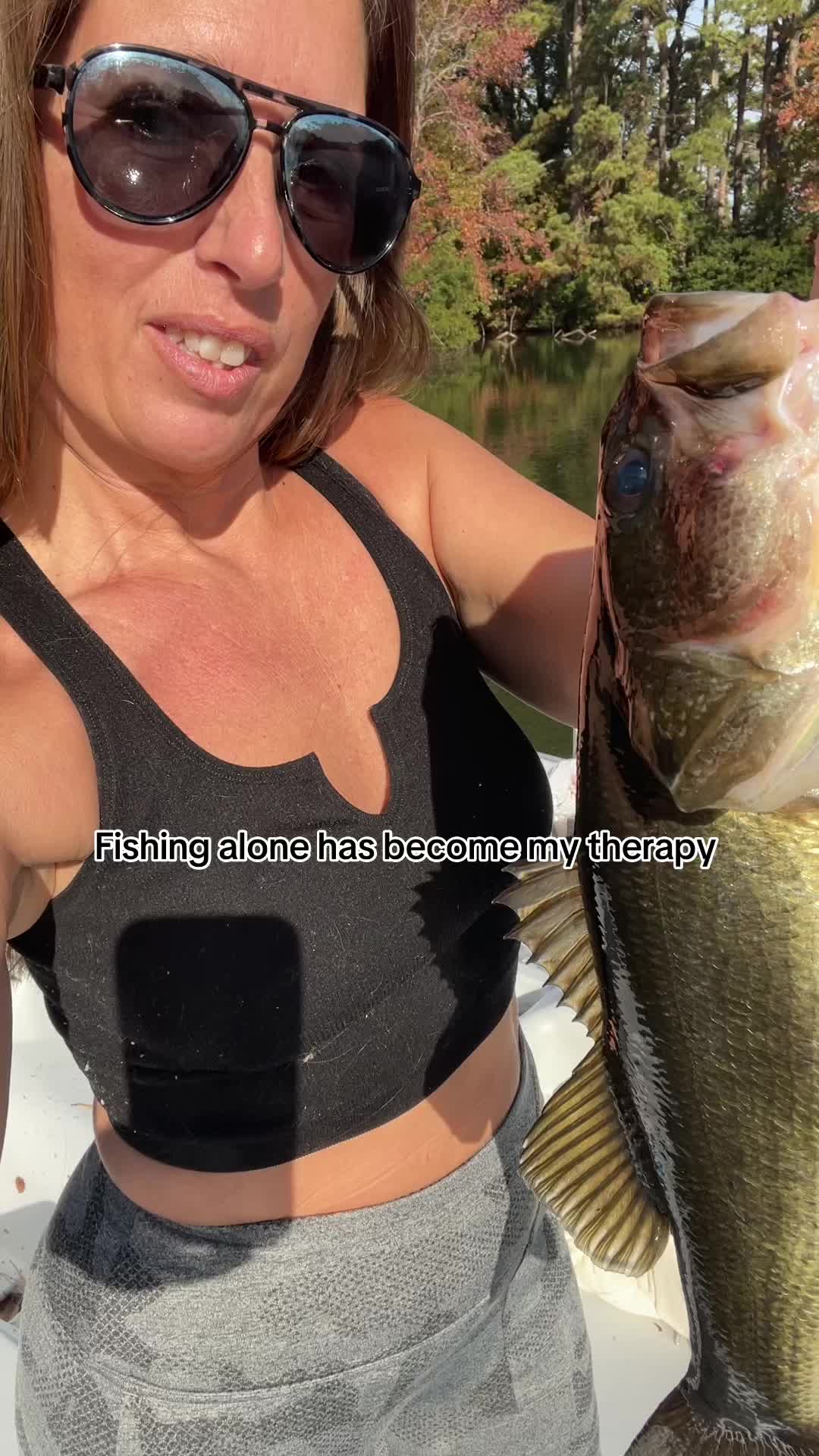 @Big bass girl fishing