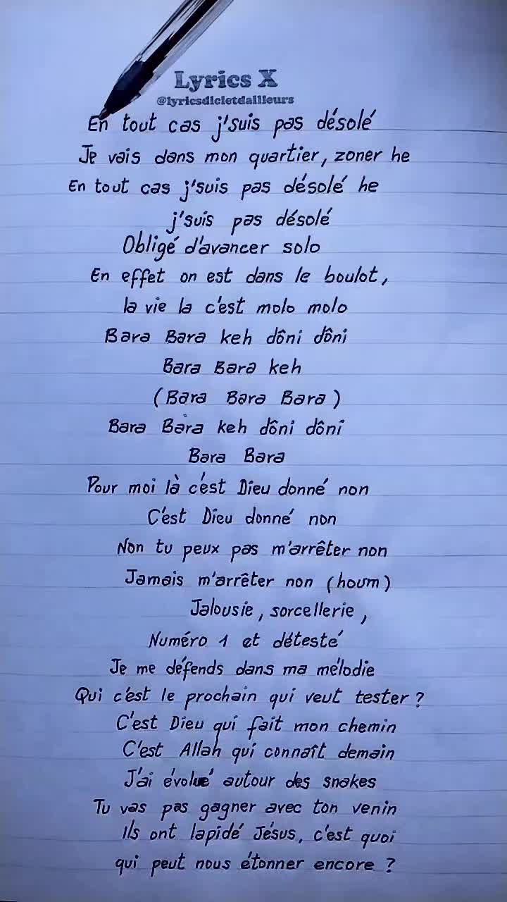 @Lyrics x