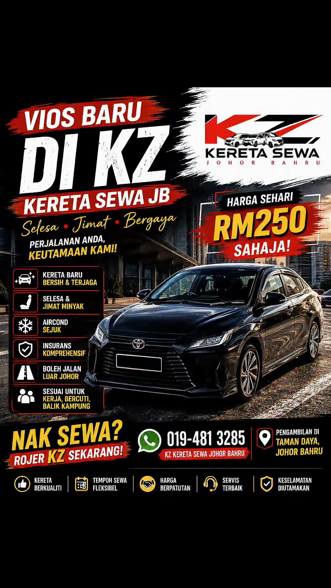 @KZ KERETA SEWA JOHOR BAHRU