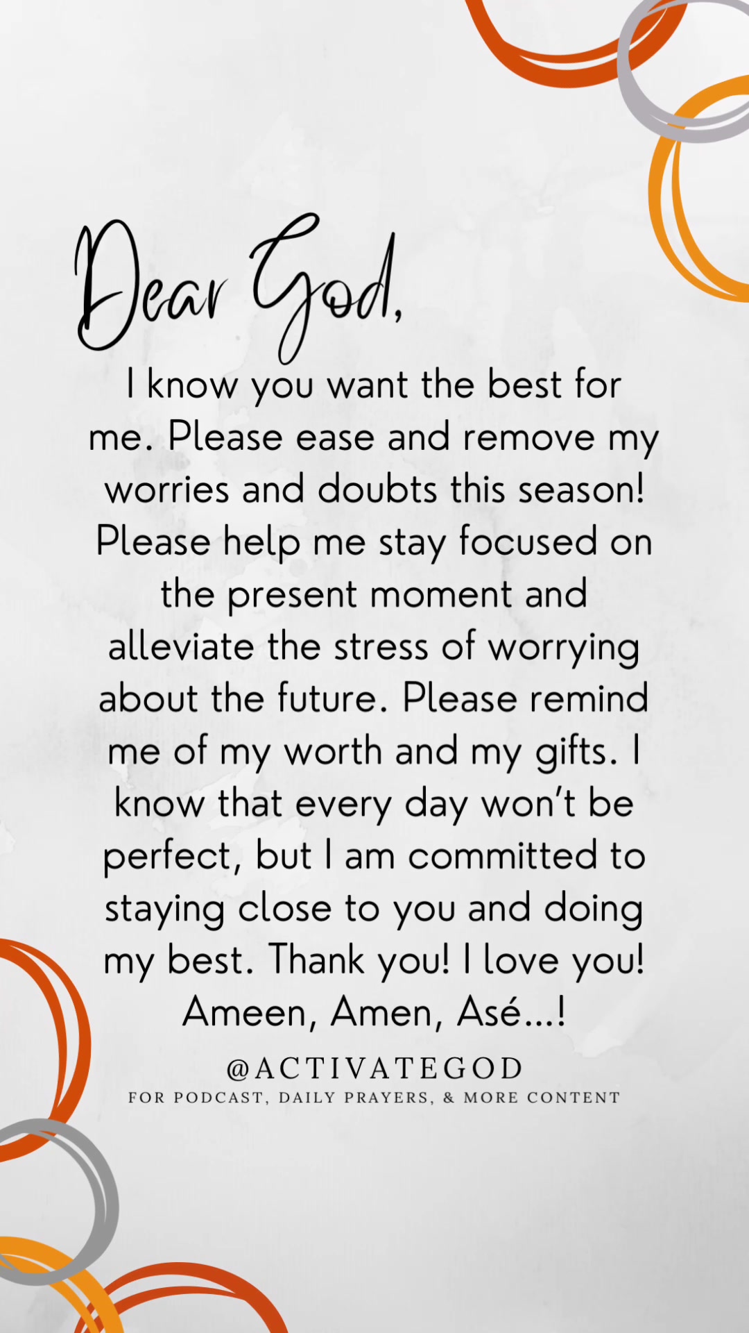 @Activate God