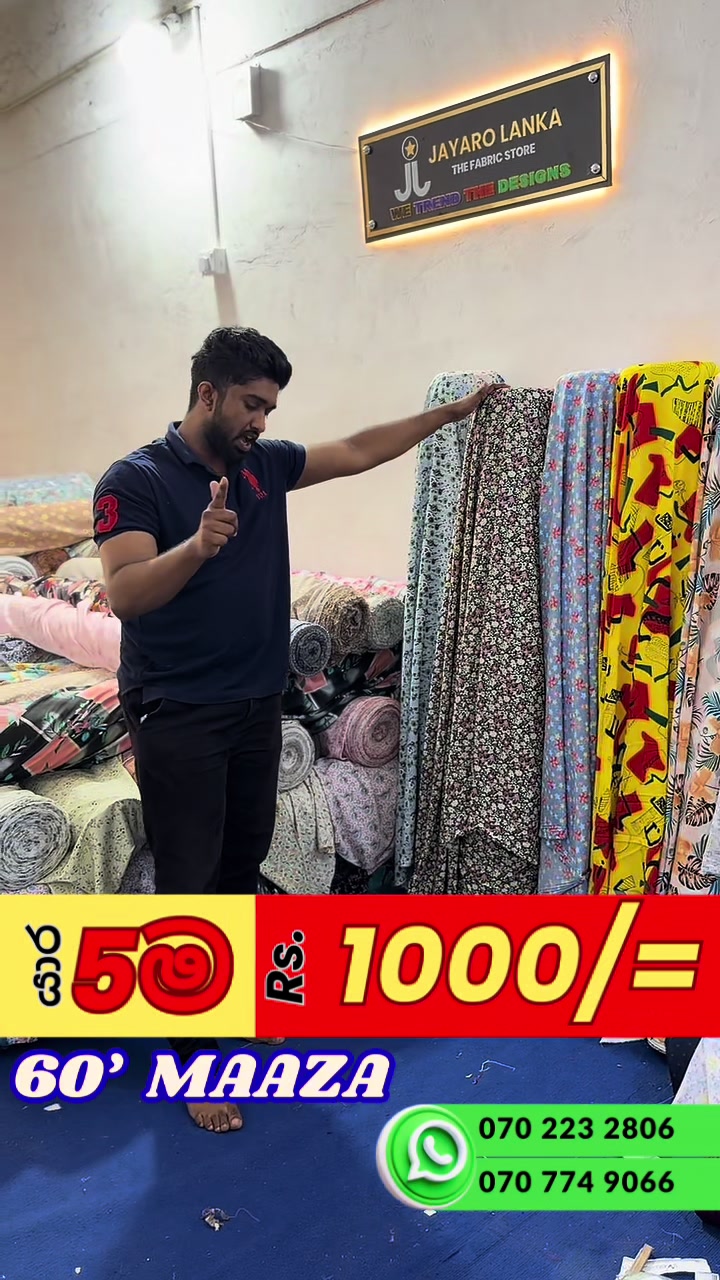 @Jayaro Lanka -The Fabric Store