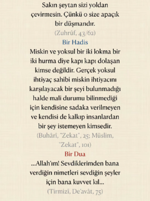 @Bir Ayet, Bir Hadis, Bir Dua