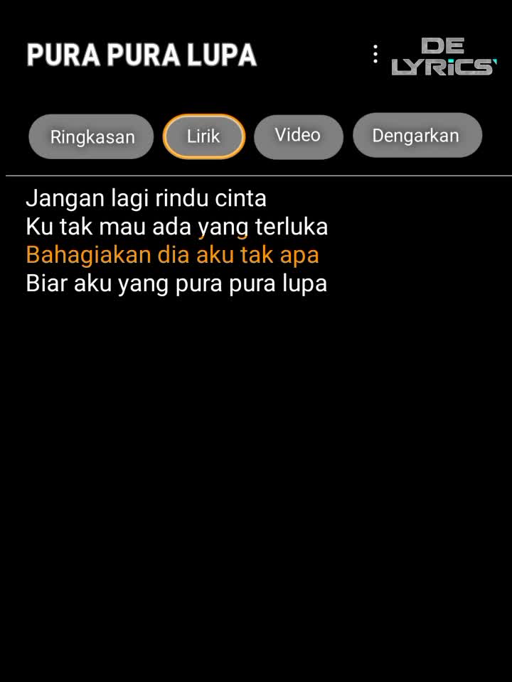 @DE LYRICS