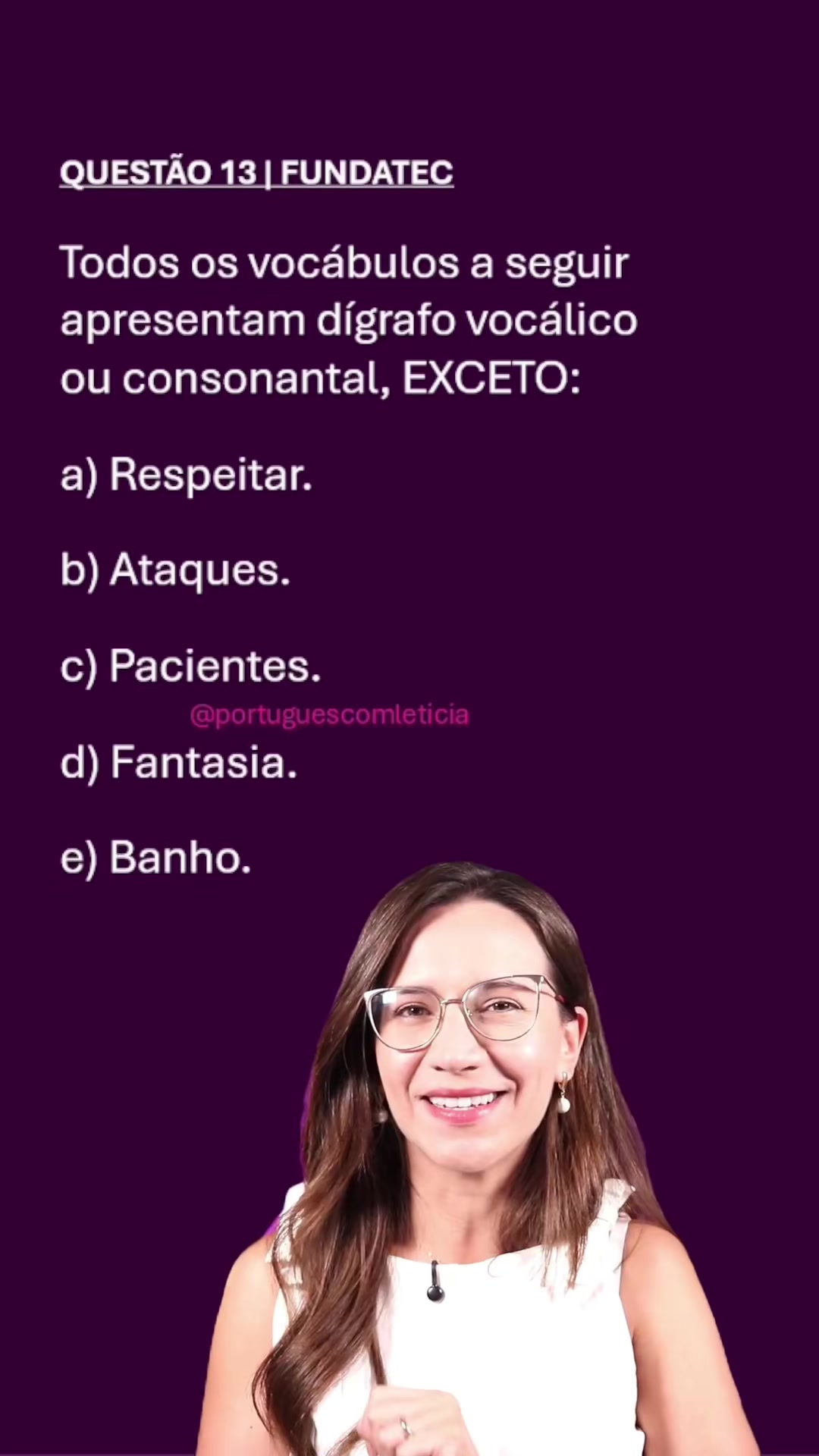 @Portugu&ecirc;s com Let&iacute;cia