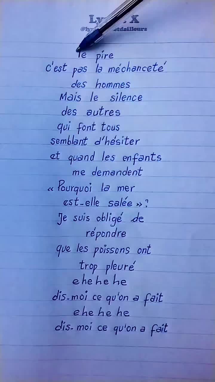 @Lyrics x