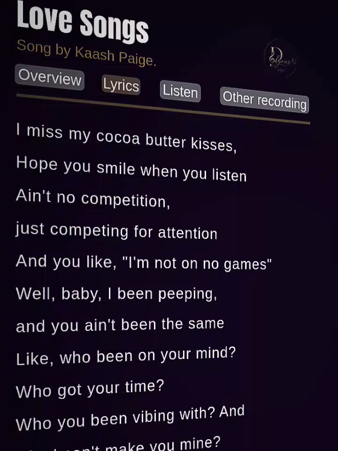 @D'lyrics