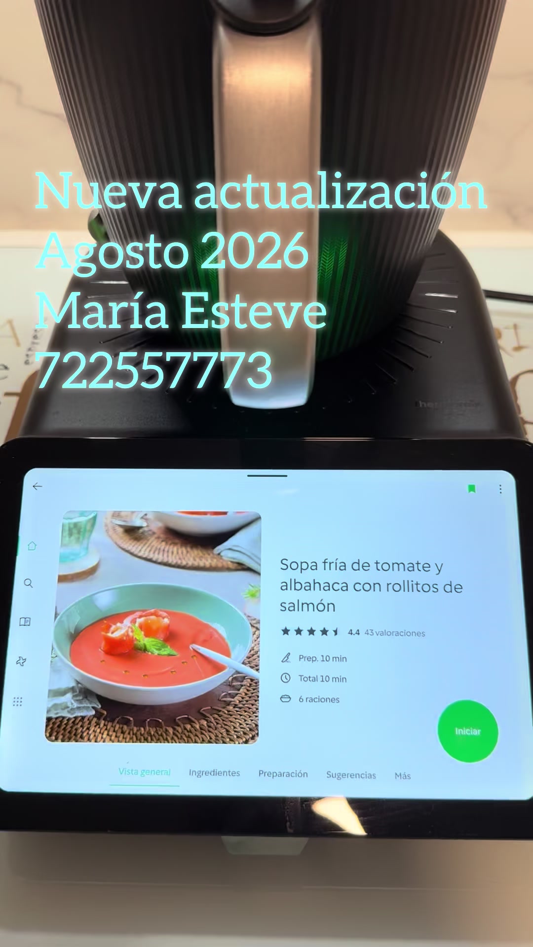 @Mar&iacute;a Esteve con Thermomix