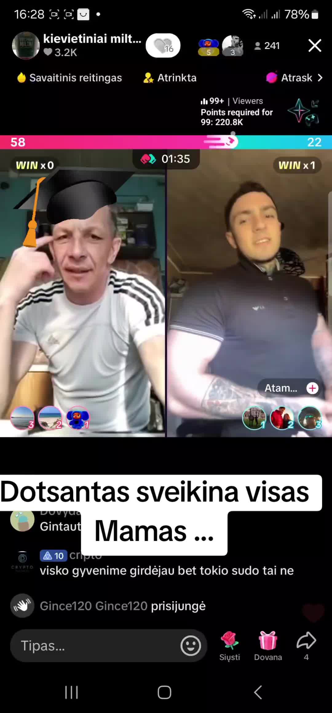 @pasipisę dėl coinsų