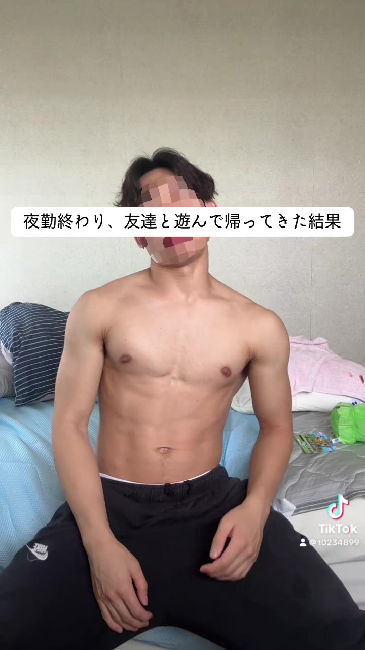 @夜勤でも整える男