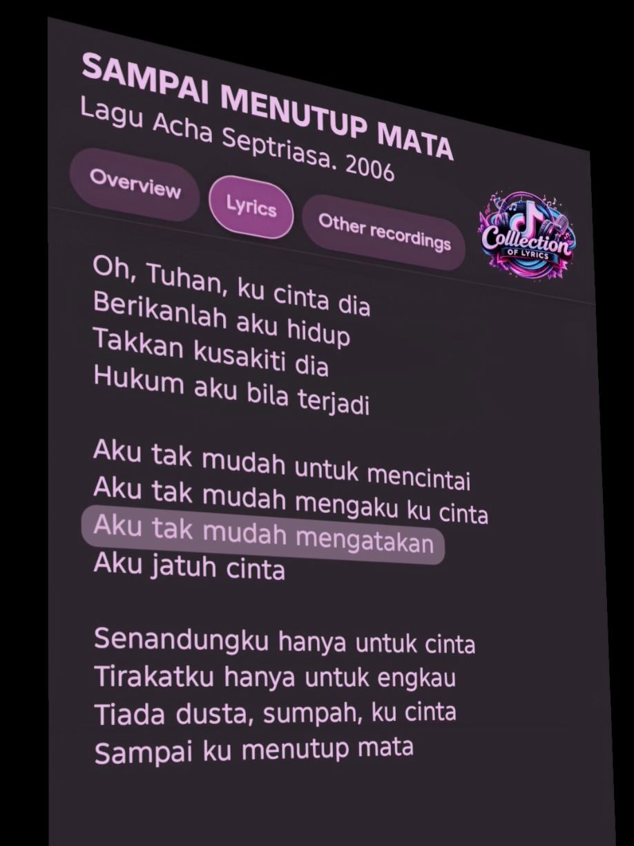 @#Collection Of Lyrics