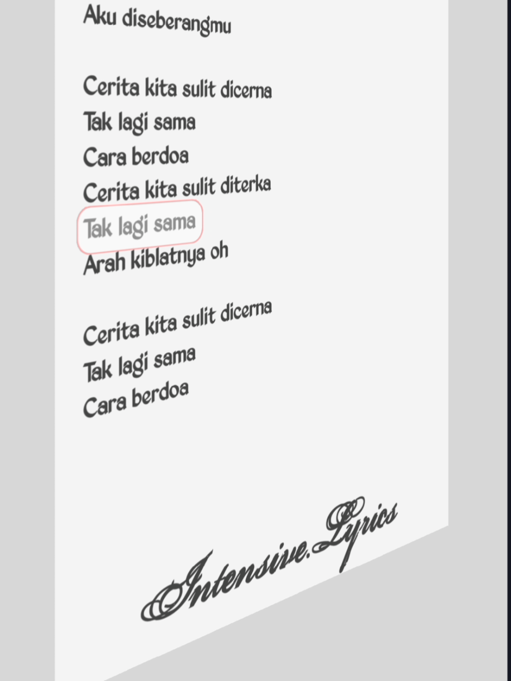 @Intensive.Lyrics