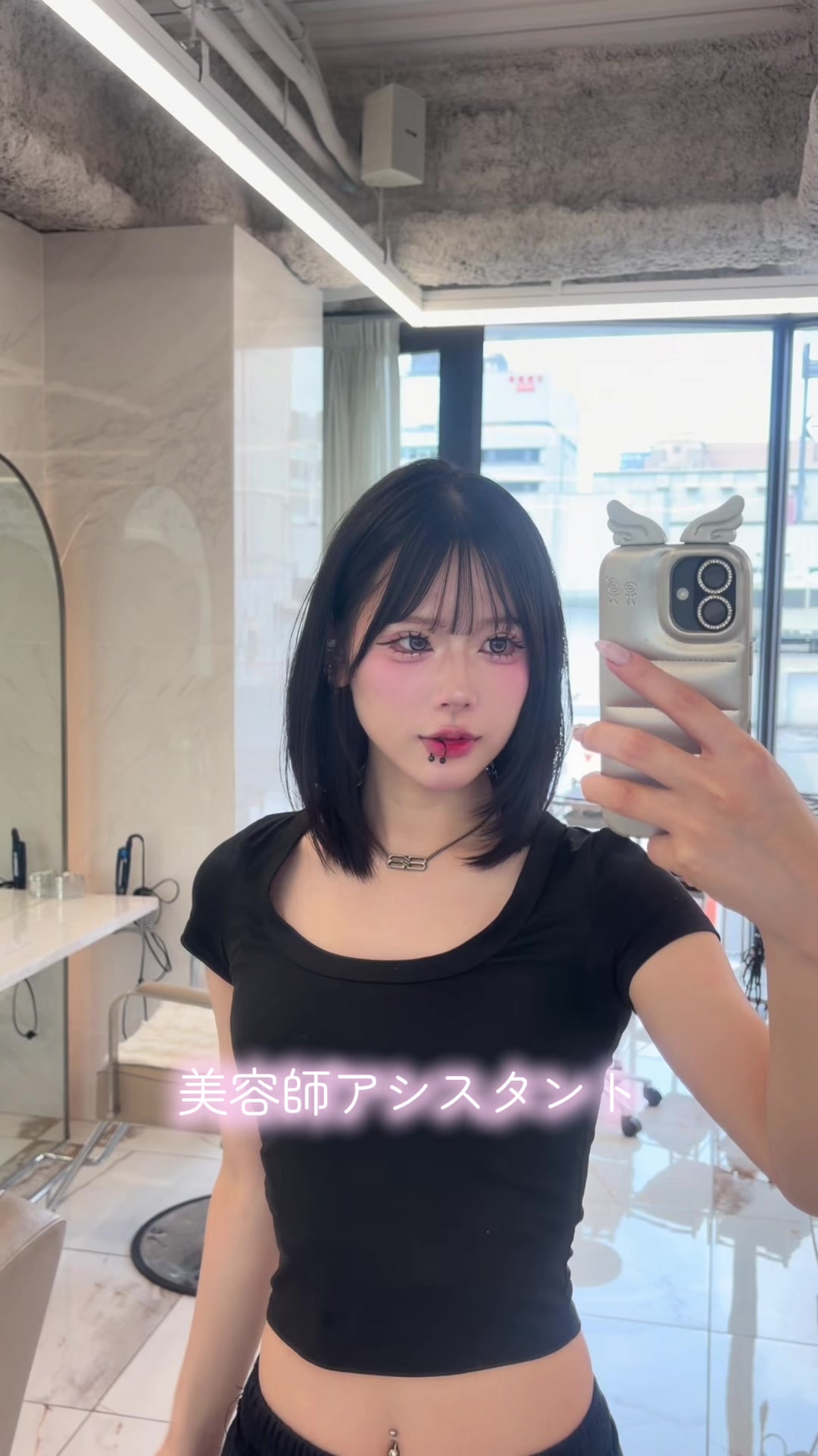 @にちゅ/名古屋美容師/名古屋韓国ヘア/レイヤーカット