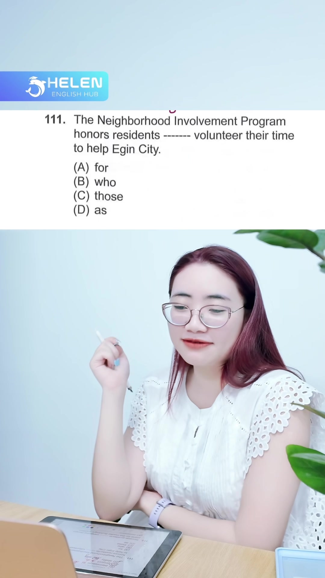 @Helen Toeic