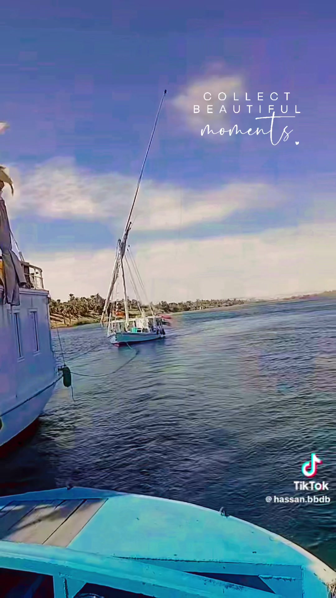 @Felucca on the Nile in Egypt,