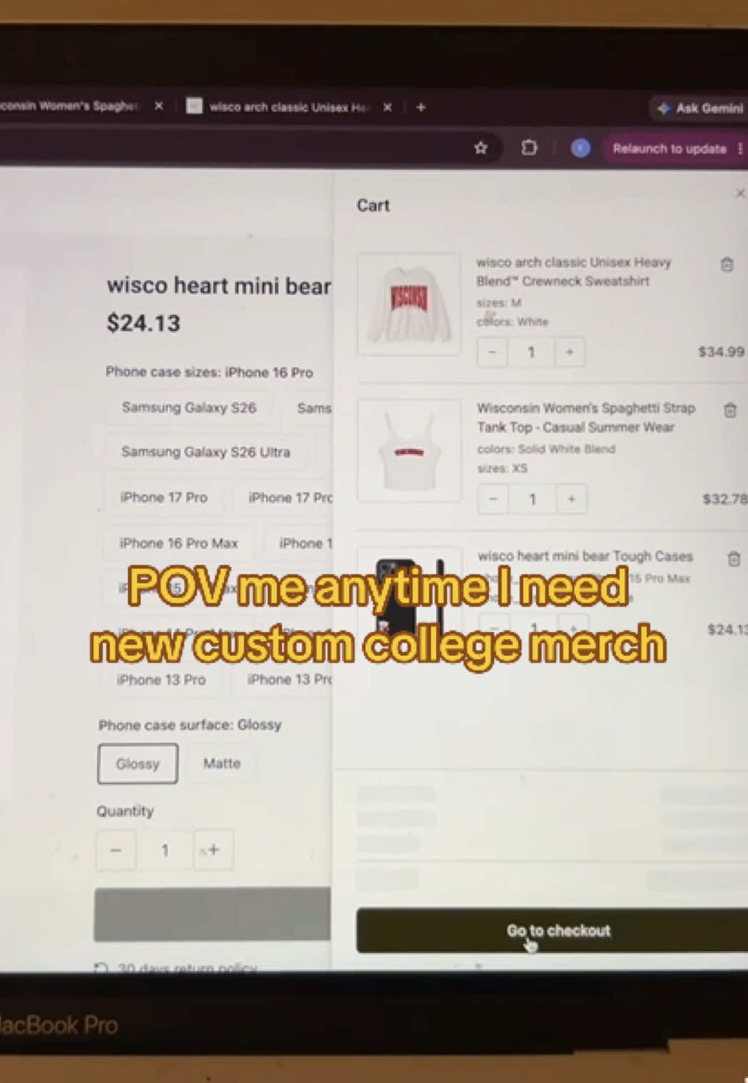 @Custom College Merch