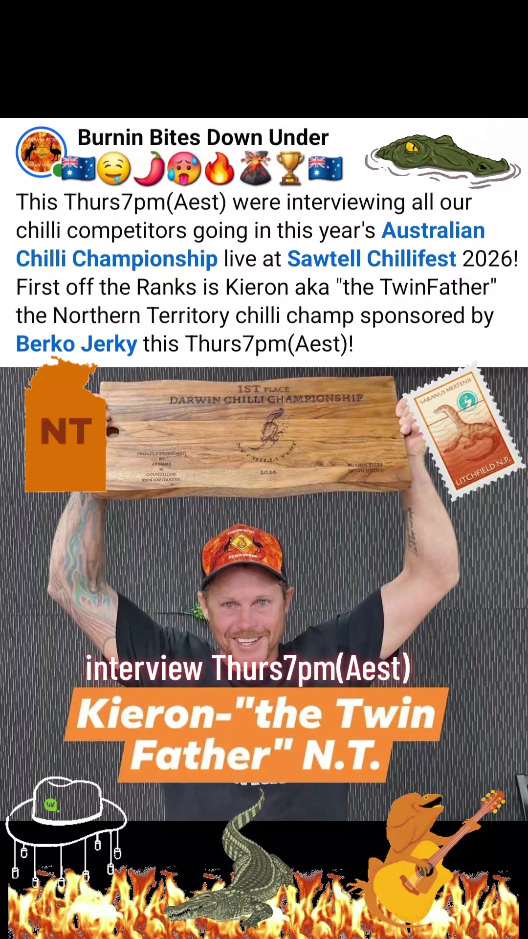 @Burnin Bites Down Under